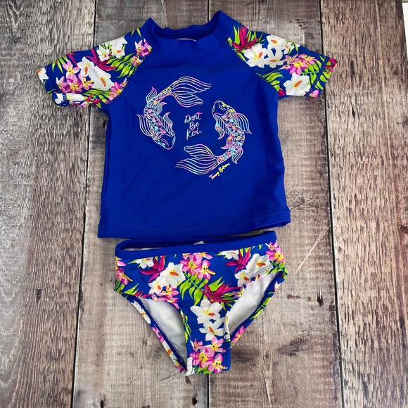 Tommy Bahama Swim Tommy Bahama Baby Girl Swim Shirt Suit Outfit Set